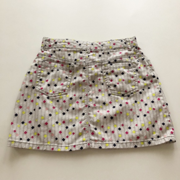 Gymboree Denim Jean Skirt Small Diamond Print 8 - Picture 4 of 8